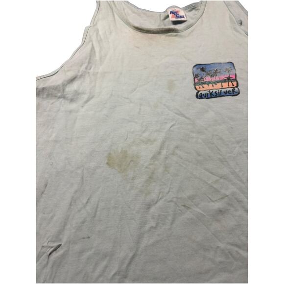Quiksilver Vintage 90’s Single-Stitch Palm Tree Surf Tank Top - Picture 3 of 6